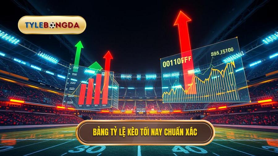 Bảng tỷ lệ kèo tối nay chuẩn xác
