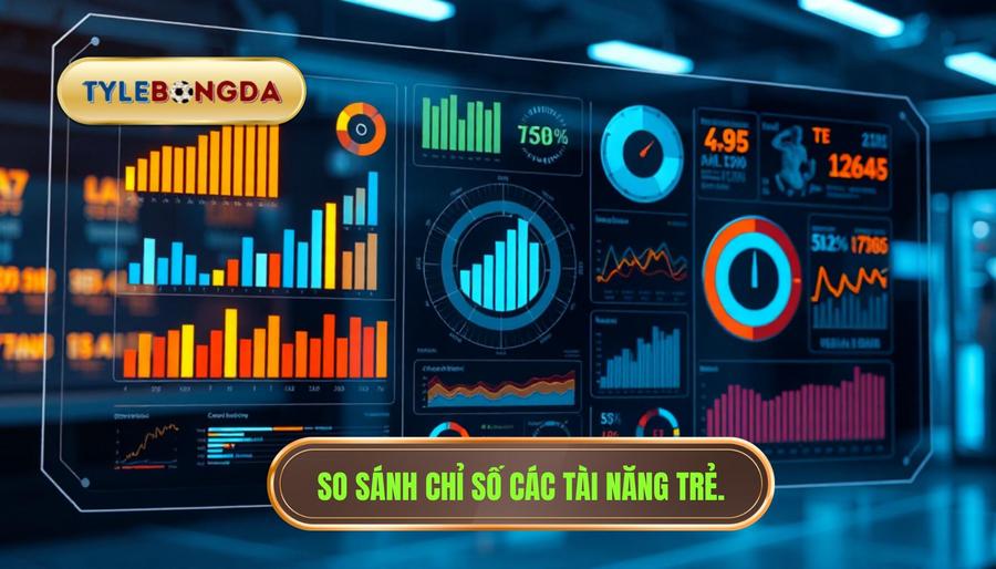 Bảng so sánh chỉ số của các tài năng trẻ nổi bật